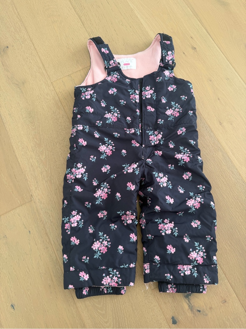 The Children's Place Floral Snow Bibs